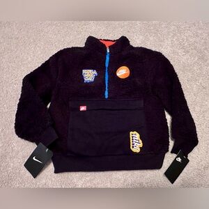 Nike Sherpa half zip sweatshirt NWT